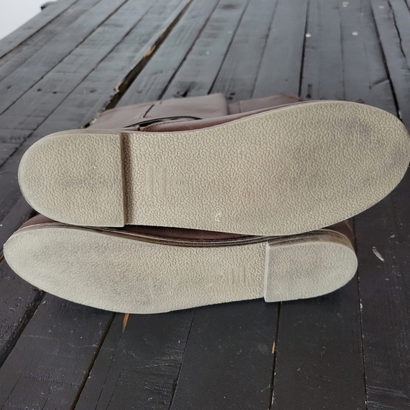 Old Navy Brown Boots Faux Leather EUC Women's 5 Mid-calf Fall Winter - Picture 6 of 7